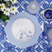 Nurture Sky Blue Handgefertigtes Kunstleder Tischset Ausgebogter Rand Wasserdicht Gestickt, Für Esstisch Muttertagsgeschenk Nurture Sky Blue Handgefertigtes Kunstleder Tischset Ausgebogter Rand Wasserdicht Gestickt, Für Esstisch Muttertagsgeschenk von PNRDecorShop