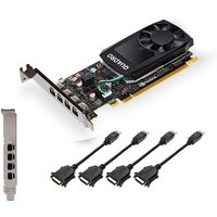 PNY Quadro P1000 DVI V2 4GB GDDR5 4x mini DP - VCQP1000DVIV2-PB - Retail von PNY Technologies