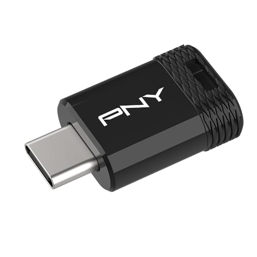 PNY 128GB Elite-X Fit Type-C USB 3.2 Flash-Laufwerk - Erweiterte Leistung von bis zu 200 MB/s beim Lesen, praktische tragbare Datenspeicherung, ultrakompaktes Design, Type-C-Anschluss von PNY