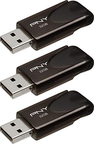 PNY Attaché 4 USB-2.0-Flash-Laufwerk, 32 GB, 3 Stück PNY Attaché 4 USB-2.0-Flash-Laufwerk, 32 GB, 3 Stück von PNY
