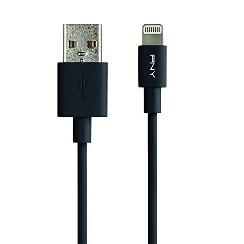 PNY C-UA-LN-K01-04 Netzkabel Lightning-Lade und Sync-Kabel 1,20m schwarz von PNY
