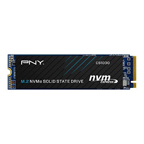PNY CS1030 2TB M.2 NVMe PCIe Gen3 x4, 2100MB/s Lesegeschwindigkeit, 1900MB/s Schreibgeschwindigkeit Speed Internal Solid State Drive (SSD) von PNY