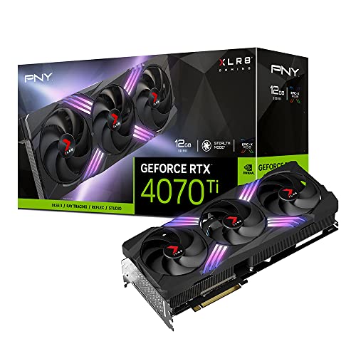 PNY GEFORCE RTX™ 4070Ti 12GB XLR8 Gaming Verto Epic-X RGB™ DLSS 3 Triple Fan Grafikkarte von PNY