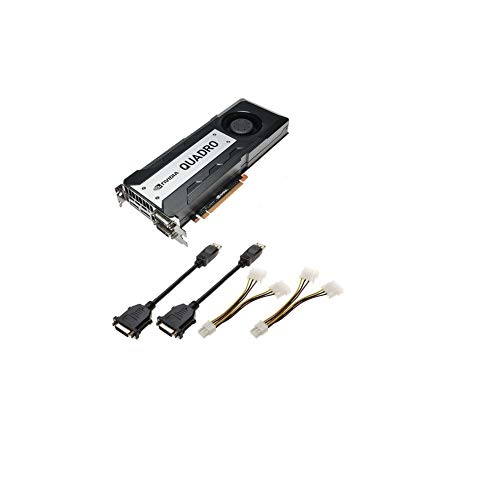 PNY NVIDIA Quadro K6000 professionelle Grafikkarte 12 GB GDDR5 PCI-Express 2 x DP + 2 x DVI + Stereo (VCQK6000-PB) von PNY