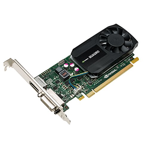 PNY NVIDIA Quadro K620 professionelle Grafikkarte 2 GB GDDR3 PCI-Express Low Profile 4K DP + DVI, VGA (VCQK620-PB) von PNY