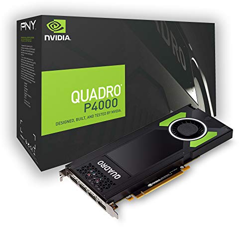 PNY NVIDIA Quadro P4000 DVI 3X Mini DP 2GB GDDR5 PCI Express Professional Grafikkarte (refurbished) Schwarz von PNY