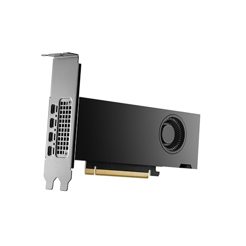 PNY NVIDIA RTX 2000 Ada Generation 16GB GDDR6 PCI Express 4.0 Dual Slot, Low Profil 4X MiniDisplayPort, 8K Support, Ultraleiser aktiver Lüfter von PNY