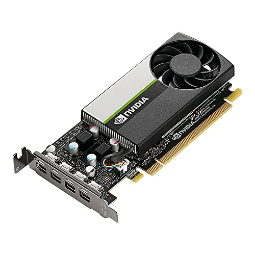 PNY NVIDIA T1000 8GB Professionelle Grafikkarte 8GB GDDR6 PCI Express 3.0 x16, Single Slot, 4X Mini-DisplayPort, 8K Support, Ultraleiser aktiver Lüfter von PNY