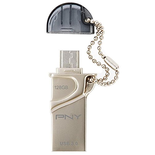 PNY P-FD128OTGSLMB-GE Duo Link OTG Micro USB 3.0, 128GB PNY P-FD128OTGSLMB-GE Duo Link OTG Micro USB 3.0, 128GB von PNY