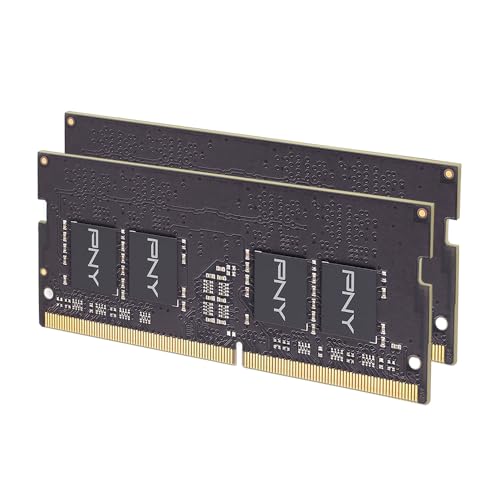 PNY Performance MN16GK2D43200-TB DDR4 DRAM 3200MHz (PC4-25600) CL22 1,2V Dual Rank Notebook Laptop (SODIMM) Computer Memory Kit von PNY