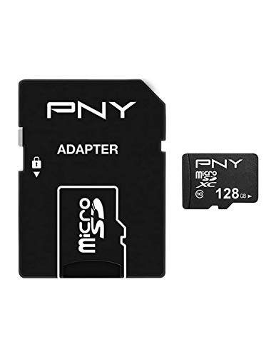 PNY Performance Plus 128 GB microSDXC-Speicherkarte + SD-Adapter, Klasse 10 von PNY