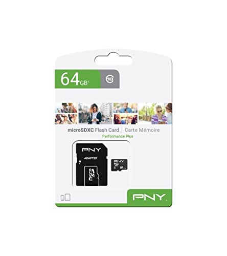 PNY Performance Plus Microsdxc Card Class 10-64GB, Schwarz PNY Performance Plus Microsdxc Card Class 10-64GB, Schwarz von PNY