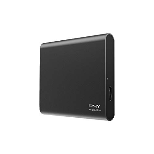 PNY Pro Elite 1TB USB 3.1 Gen 2 Type-C Portable SSD (bis zu 900 MB/s) von PNY
