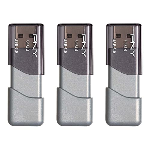 PNY Turbo Attaché 3 USB-Stick (64 GB, USB 3.0) 3er-Pack von PNY
