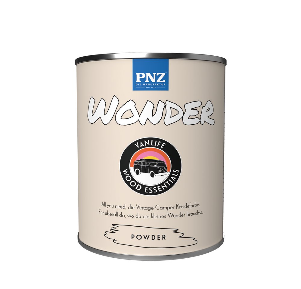 PNZ - Die Manufaktur Kreidefarbe Vanlife Wonder, Camper Vintage Farbe, vielseitig, Mineralfarbe von PNZ - Die Manufaktur