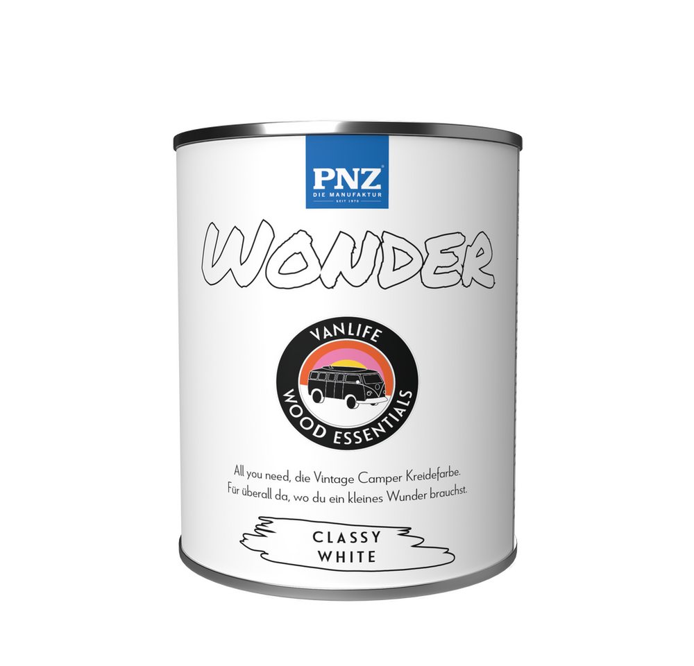 PNZ - Die Manufaktur Kreidefarbe Vanlife Wonder, Camper Vintage Farbe, vielseitig, Mineralfarbe von PNZ - Die Manufaktur