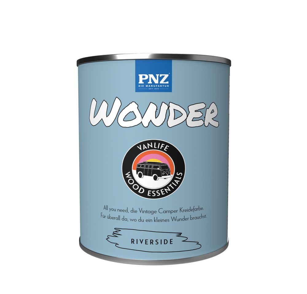 PNZ - Die Manufaktur Kreidefarbe Vanlife Wonder, Camper Vintage Farbe, vielseitig, Mineralfarbe von PNZ - Die Manufaktur