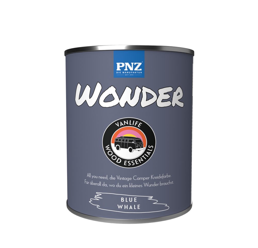 PNZ - Die Manufaktur Kreidefarbe Vanlife Wonder, Camper Vintage Farbe, vielseitig, Mineralfarbe von PNZ - Die Manufaktur
