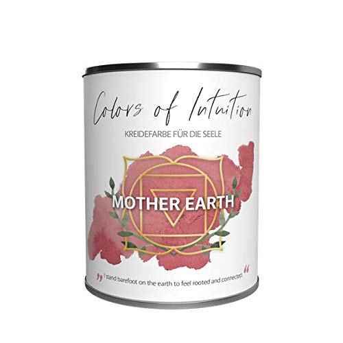 PNZ Colors of Intuition Echte Kreidefarbe - Wandfarbe - Innenfarbe - Deckenfarbe, 2.5L, Farbe: Mother Earth Rot matt, hochdeckend von PNZ