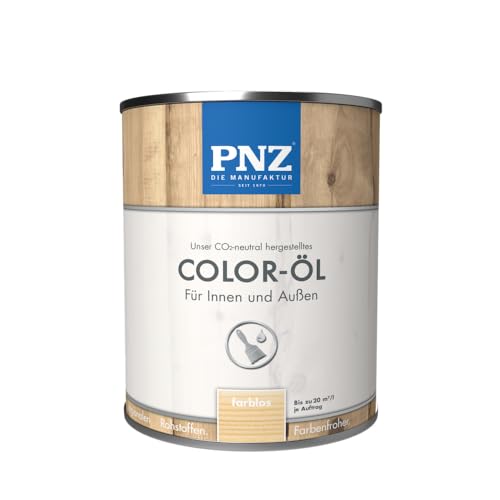 PNZ Color-Öl für Innen und Außen | lösemitttelfreies Farböl | Nachhaltig hergestellt mit regionalen Rohstoffen | für alle Hölzer, auch Bienenhäuser, Gebinde:2.5L, Farbe:farblos von PNZ