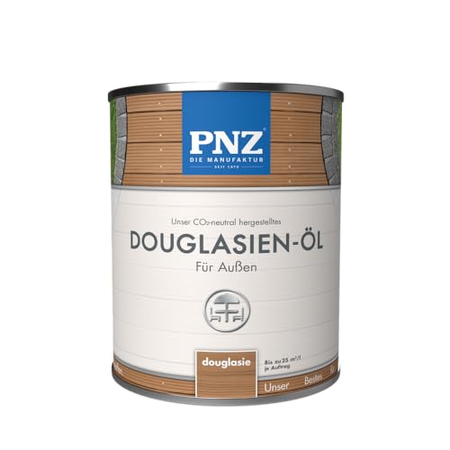 PNZ Douglasien-Öl für Außen | Nachhaltig hergestellt mit regionalen Rohstoffen | Made in Germany | Holzdeck, Holz-Terrasse, Gartenmöbel, Gartenhaus, Zaun, Gebinde:2.5L, Farbe:douglasie von PNZ