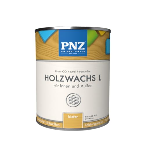 PNZ Holzwachs L für Innen und Außen | lösemitttelfreier Wachsanstrich | Nachhaltig hergestellt mit regionalen Rohstoffen | für alle Hölzer, auch Bienenhäuser, Gebinde:2.5L, Farbe:kiefer von PNZ