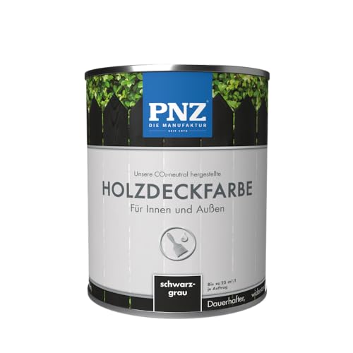 PNZ Holzdeckfarbe, Gebinde:0.25L, Farbe:schwarzgrau von PNZ