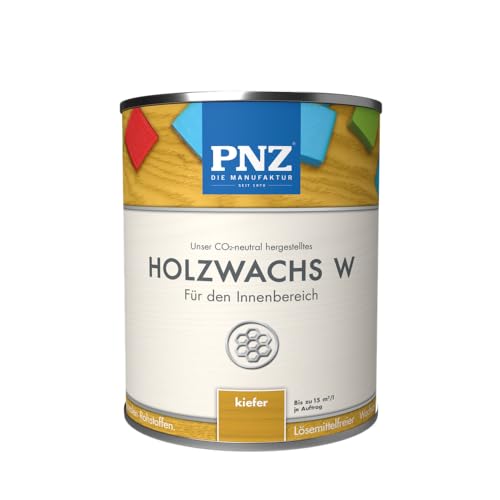 PNZ Holzwachs W für Innen | lösemitttelfreier Wachsanstrich | Nachhaltig hergestellt mit regionalen Rohstoffen | für alle Hölzer, Gebinde:0.25L, Farbe:kiefer von PNZ