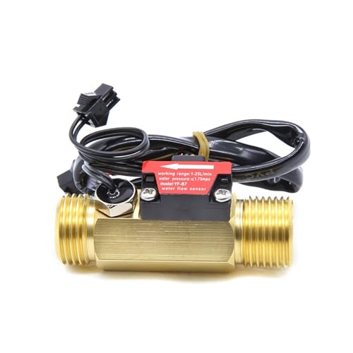 Durchflussmessung. G1/2 Wasserdurchflusssensorschalter DC3,5～24V 1-25L/min Durchflussmesser for die industrielle Flüssigkeitszirkulation .Industrie von POABCVYD
