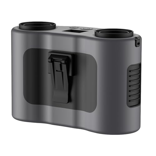 POABCVYD Handventilator. 20000mAh Tragbare Taille Clip Fan Camping Hängen Hals Fan USB Aufladbare Drahtlose Tragbar(Black) von POABCVYD