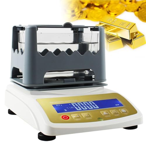 Digitaler Gold Silber Reinheitsdichtetester 0,01g Präzision Karat Echtheitsanalysator for Schmuck Bank Metalltester in Laborqualität(600K) von POADGBCN
