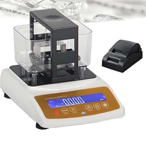 Digitaler Gold Silber Reinheitsdichtetester Karat K Wert Analysator genaue Gold Silbererkennung for Schmuck Bank Pfand(1203K+printer) von POADGBCN