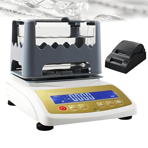 Digitaler Gold Silber Reinheitsdichtetester Karat K Wert Analysator genaue Gold Silbererkennung for Schmuck Bank Pfand(300K+printer) von POADGBCN