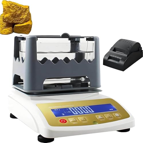 Digitaler Reinheitsdichtetester for Gold Silber und Platin Karat Analysator for Schmuck Bank Pfand Metallprüfgerät in Laborqualität(600K+printer) von POADGBCN