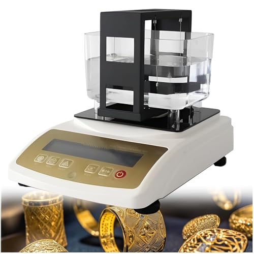 Digitaler elektronischer Goldreinheitsprüfer mit Drucker Echtheits und Dichteprüfer for Edelmetalle for Gold Silber Platin(Withoutprinter,XF3203K) von POADGBCN