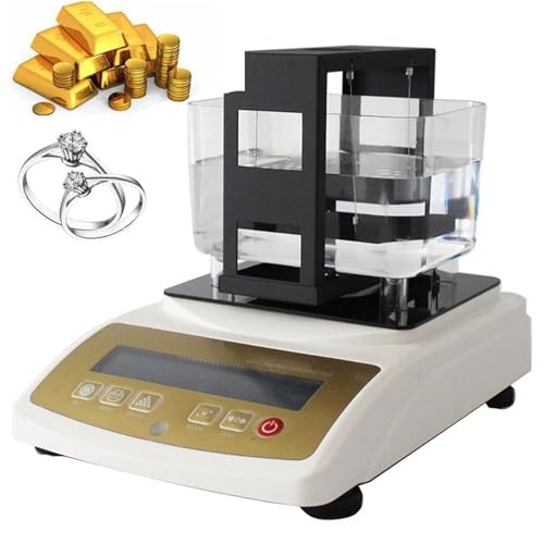 Digitales Gold Silber Dichtemessgerät Reinheits Karat Tester elektronischer Edelmetallanalysator for Schmuck Bank Pfand(1203K) von POADGBCN