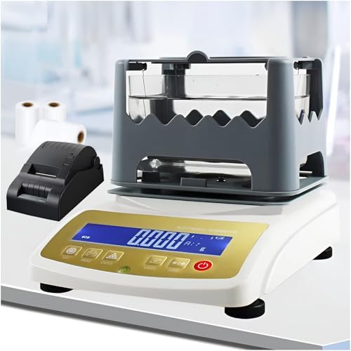 Digitales elektronisches Goldreinheitsmessgerät mit Drucker 1200 g maximale Gewichtsauflösung zur Karaterkennung von Gold Silber Platin(Withprinter,XF300K) von POADGBCN