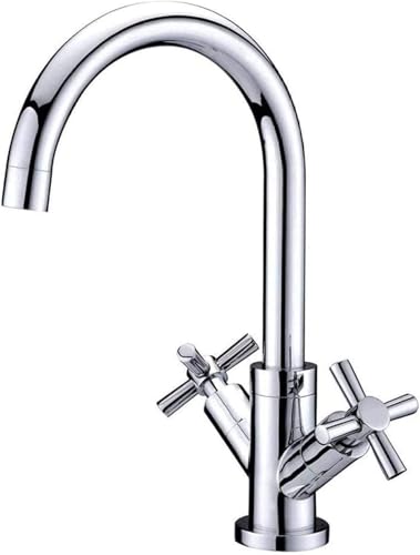 Einhebel Küchenspülbeckenhahn mit 360° drehbarem Wasserhahn und heißem und kaltem Wasser moderner langlebiger Küchenhahn for Arbeitsplatten von POADGBCN