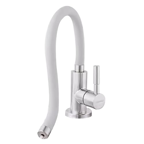 Einhebel Trinkwasserhahn for die Küche mit Filter 1/4 Zoll Untertischfilter kompatibler Wasserhahn for Spüle von POADGBCN