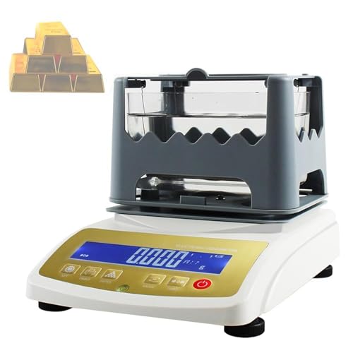 Gold Silber Reinheitsdichtetester Karat Echtheitsanalysator for Schmuck Bank Pfand Metalldichtemesser in Laborqualität(600k) von POADGBCN