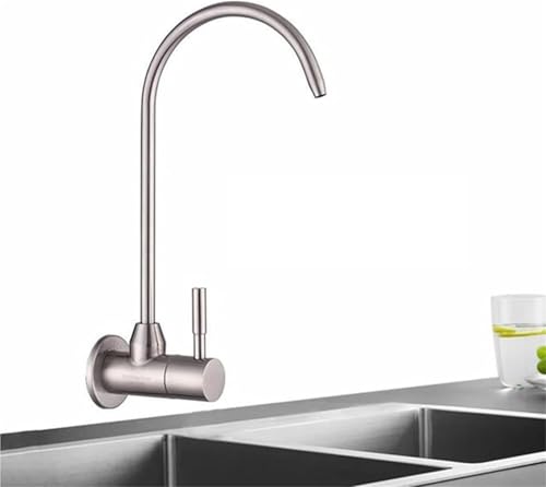 Küchenarmatur zur Wandmontage for Umkehrosmosesystem gefilterter Wasserhahn mit langem Auslauf for Spüle(Brushed) von POADGBCN