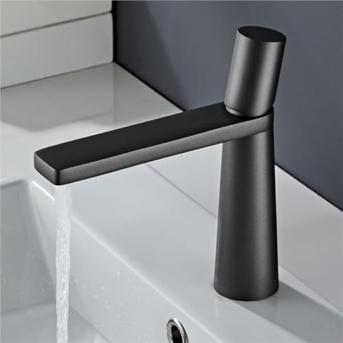 Luxuriöser moderner Einhebel-Mischhahn for Küchenzeile und Badezimmer eleganter Design-Waschtischhahn for Kalt und Warmwasser(Grey Short) von POADGBCN