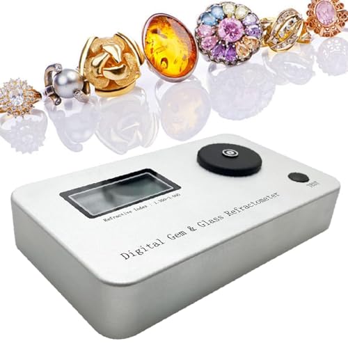 Professioneller Edelstein Schmucktester mit LCD Bildschirm hochpräziser Brechungsindex Detektor for Diamanten Gold und alle Edelsteine von POADGBCN