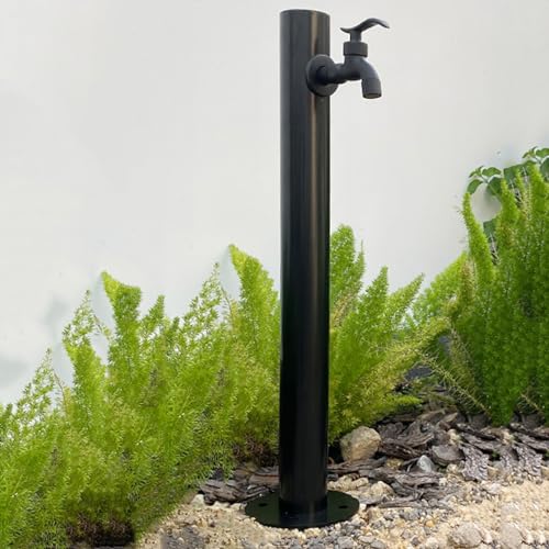 Vertikale Garten Wassersäule aus Edelstahl 304 freistehender Frostschutzhydrant for den Außenbereich zur Bewässerung(Round Tube 3) von POADGBCN