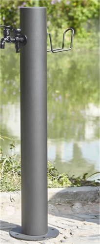 Vertikale Garten Wassersäule aus Edelstahl 304 frostsicherer Hydrant zur Bodenmontage Bewässerungshahn for Gartenbrunnen im Freien(Double faucet,Height 86cm*Diameter 10.5cm) von POADGBCN