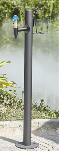 Vertikale Garten Wassersäule aus Edelstahl 304 frostsicherer Hydrant zur Bodenmontage Bewässerungshahn for Gartenbrunnen im Freien(Locking faucet,Height 86cm*Diameter 10.5cm) von POADGBCN