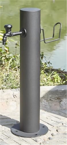 Vertikale Garten Wassersäule aus Edelstahl 304 frostsicherer Hydrant zur Bodenmontage Bewässerungshahn for Gartenbrunnen im Freien(Single faucet,Height 50cm*Diameter 10.5cm) von POADGBCN