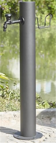 Vertikale Garten Wassersäule aus Edelstahl 304 frostsicherer Hydrant zur Bodenmontage Bewässerungshahn for Gartenbrunnen im Freien(Single faucet,Height 86cm*Diameter 10.5cm) von POADGBCN