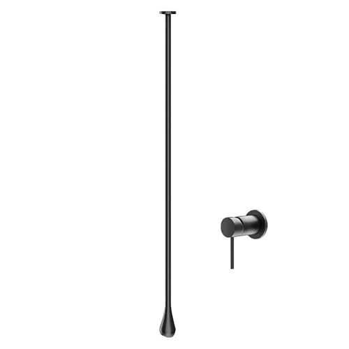 Wandmontierter Badezimmerhahn aus Messing zur Deckenmontage hängender Waschbeckenhahn for Warm und Kaltwasser for Waschtische gewerbliche Nutzung im Hotel(Gray,Wall Switch) von POADGBCN