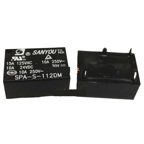 1 STÜCKE DC5V DC12V DC24V 10A Leistungsrelais SPA-S-105DM 5VDC SPA-S-112DM 12VDC SPA-S-124DM 24VDC(SPA-S-112DM 12VDC) von POAHBCD